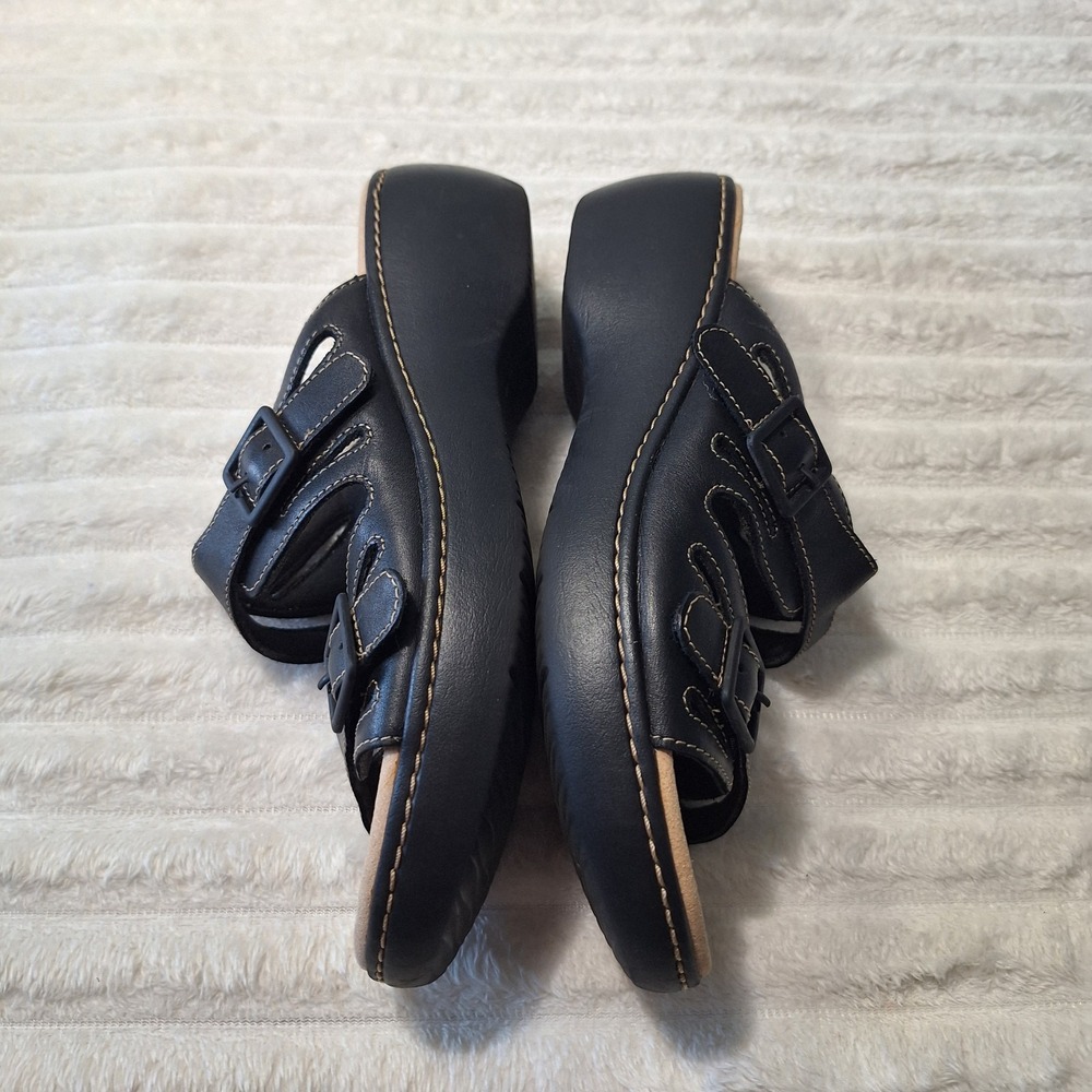 Clarks Collection Merliah Karli Sandals Womens 8 Black Slip On Adjustable... - Picture 7 of 12